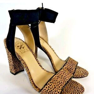 Vince Camuto Leopard Print Block Heels